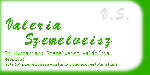 valeria szemelveisz business card